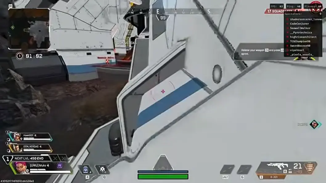 Apex Legends hacks menu artwork for the FAQ